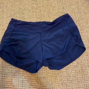 Blue Lululemon Speed Shorts size 6!